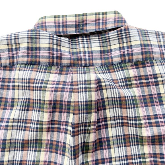 VTG Ralph Lauren MCMEEL Cotton Plaid Button Down Shirt S/S Lightweight Soft Sz L - Picture 5 of 8